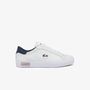 Lacoste Women's Powercourt Sneakers WHITE/NAVY/RED