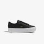 Lacoste Women's Ziane Platform Sneakers Black & White
