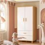 NNECN Wooden Charm and Organized Chic in One Wardrobe