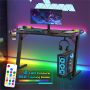 Advwin Gaming Desk RGB LED Light Ergonomic