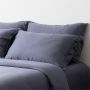 Weavve Home Lyocell Pillow Case Pair | TENCEL Bed Sheets Collection Midnight Blue