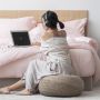 Weavve Home Lyocell Duvet Cover | TENCEL Bed Sheets Collection Cal King / Blush Pink