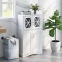 CostwayBathroom Storage Cabinet with Adjustable Shelves for Bathroom BA7884WH