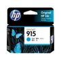 HP Ink Cartridge 915 Cyan Origin Ink 3YM15A