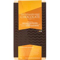 The Remarkable Chocolate Co Blocks 150g - 70% Dark Chocolate, Ginger & Salted Caramel