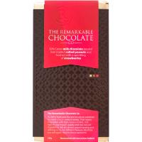 The Remarkable Chocolate Co Blocks 150g - 32% Milk Chocolate, Peanut & Strawberry