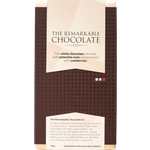 The Remarkable Chocolate Co Blocks 150g - Fine White Chocolate, Pistachio & Cranberry