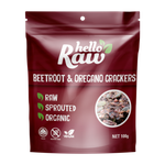 Hello Raw Crackers 100g - Beetroot & Oregano