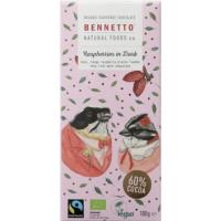 Bennetto Chocolate Bar 100g - Raspberries In Dark
