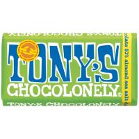 Tony's Chocolonely Blocks 180g - Dark Chocolate Almond Sea Salt