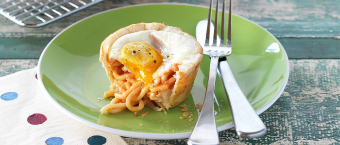 Spaghetti and Egg Pies