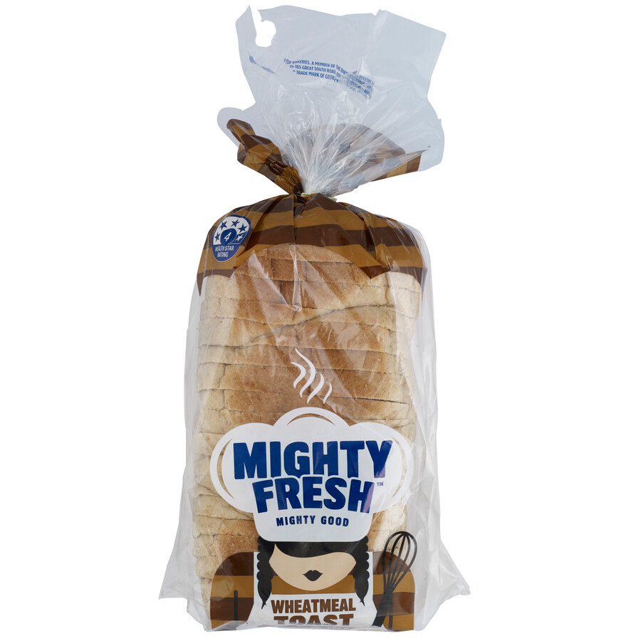 Mighty Fresh Toast Bread Wheatmeal 600g Prices FoodMe
