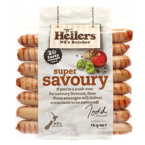 Hellers Sausages Precooked Super Savoury prepacked 1kg pack Prices FoodMe