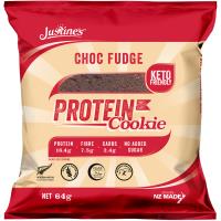 Justine's Box Of 12 X 64g Choc Fudge Keto Friendly Protein Cookies