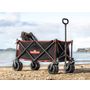 Mighty Carts Folding Beach Cart Black
