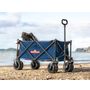 Mighty Carts Folding Beach Cart Navy