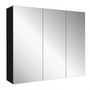 Vogue Riva Mirror Cabinet * 3 Doors * 1200mm * Black Walnut - 262121