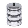 SOGA 3 Tier 28cm Stainless Steel Steamers With Lid Work inside of Basket Pot Steamers Steamer28CM2321-3