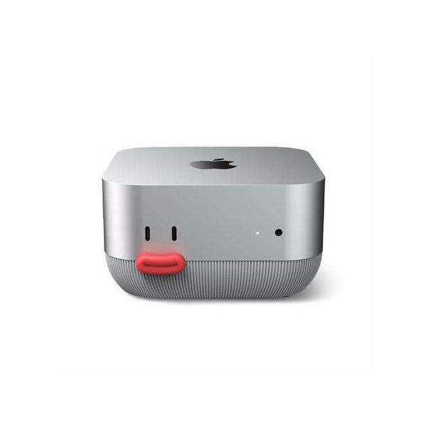 Mini Mac Essentials MAC mini M4 & M4 Pro Dock Stand Front Power Button Access,Cooling ABS ...