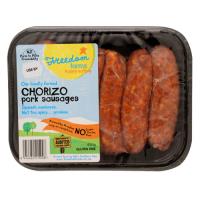 Freedom Farms Sausages Pork Chorizo prepacked 450g