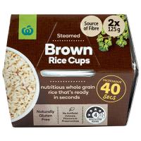 Countdown Brown Rice Microwave 2X125g cups 250g