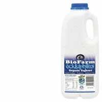 Biofarm Organic Yoghurt Bottle Acidophillus 1l