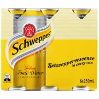 Schweppes Drink Mixers Indian Tonic Water 1500ml (250ml x 6pk)
