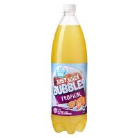 Just Juice Bubbles Soft Drink Tropical 50% Less Sugar 1.25l