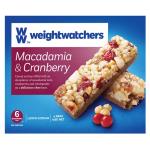 Weight Watchers Muesli Bars Macadamia & Cranberry 136g (34g x 4pk)