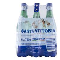 Santa Vittoria Mineral Water Sparkling 4500ml (750ml x 6pk)
