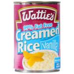 Wattie's Creamed Rice Vanilla 99% Fat Free 420g