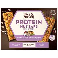 Nice & Natural Nut Bar Coconut Choc & Raspberry 165g (33g x 5pk)