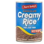 Aunt Bettys Rice 2 Go Creamed Rice Chocolate Creamy Rice 440g