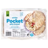 Countdown Pita Bread White Pockets 10pk