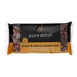 Pure Delish Slices Ginger Walnut & Caramel 400g