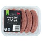 Countdown Sausages Angus Beef & Ale 420g