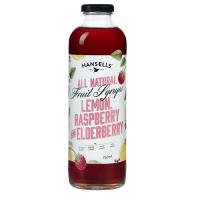 Hansells Cordial Lemon Raspberry & Elderberry 750ml