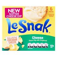 Le Snak Crackers N Dip Cheese 132g (22g x 6pk)