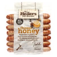Hellers Sausages Precooked Chinese Honey prepacked 1kg pack