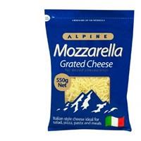 Alpine Cheese Grated Mozzarella 550g