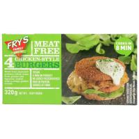 Frys Vegetarian Burgers Meat Free Chicken Style 320g (80g x 4pk)