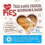 I Love Pies Free Range Chicke Mushroom & Bacon Pie 210g