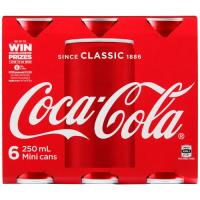 Coca Cola Soft Drink Mini 1500ml (250ml x 6pk)