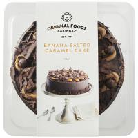 Original Foods Cake Banana  Salted Caramel 8 inch