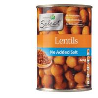 Countdown Lentils No Added Salt Can 420g Prices - FoodMe