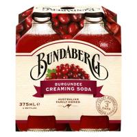 Bundaberg Burgundee Creaming Soda 1500ml (375ml x 4pk)