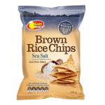 Sun Rice Brown Rice Chips Rice Snacks Sea Salt & Olive Oil 156g