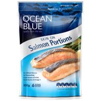 Ocean Blue Salmon Portions Skin On 800g