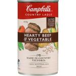 Campbells Country Ladle Canned Soup Hearty Beef & Vegetables 500g