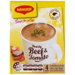 Maggi Soup For A Cup Instant Soup Hearty Beef & Tomato 62g 4 serve